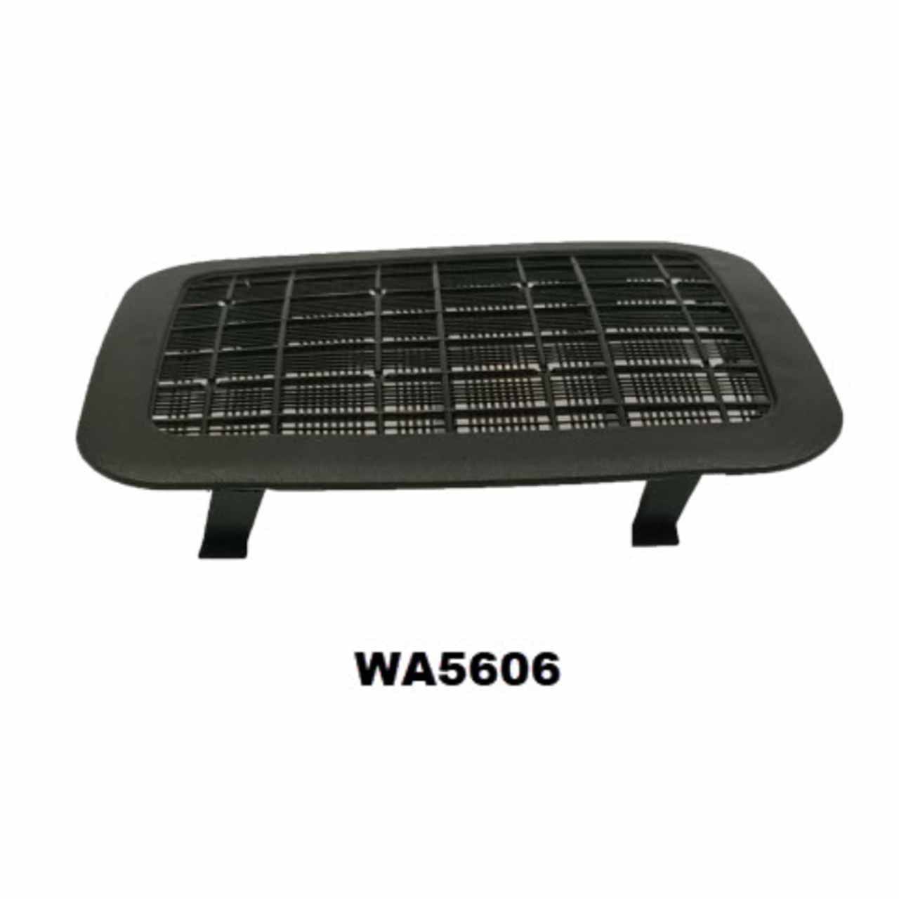 A rectangular black wire rack with two supporting legs and the code "WA5606" beneath it.