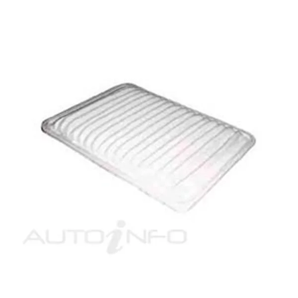 White rectangular plastic tray with raised, parallel ridges.