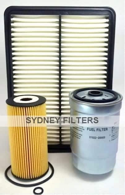 Hyundai Santa Fe 2.2 CRDi Mk2 Diesel (2006-2010) Service Kit – Air, Fuel & Oil Filters By KNS