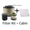 TOYOTA HILUX 3.0L TURBO DIESEL 2014 2015 2016 AIR OIL FUEL FILTER KIT + CABIN FILTER