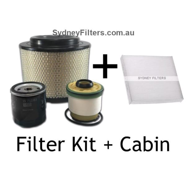 TOYOTA HILUX 3.0L TURBO DIESEL 2014 2015 2016 AIR OIL FUEL FILTER KIT + CABIN FILTER