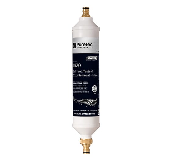 CR20 Caravan Inline Filter with Brass Hose Connectors