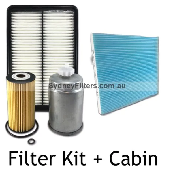HYUNDAI SANTA FE 2.2L CRDi TURBO DIESEL AIR + OIL + FUEL + CABIN FILTER KIT 09/12->06/18