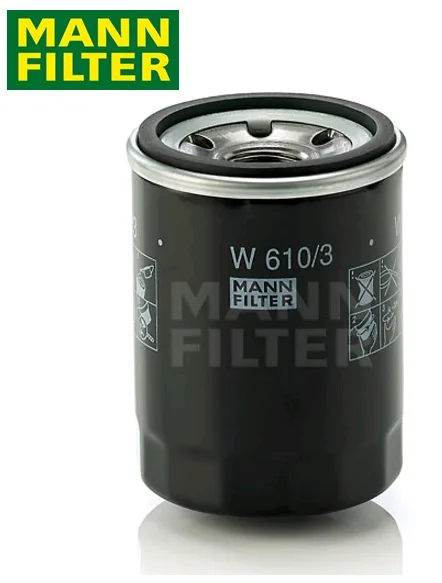 GENUINE MANN OIL FILTER - W610/3 - MITSUBISHI TRITON MQ & PAJERO QE 2.4L