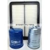 KIA SORENTO 2.5L TURBO DIESEL CRDi AIR OIL FUEL FILTER KIT