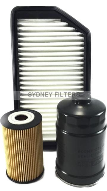 HYUNDAI i30 AIR OIL FUEL FILTER KIT | 2012->03/17 GD D4FB