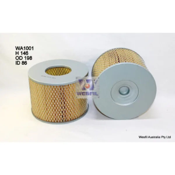 AIR FILTER (Interchangeable with A1397, WA1001, 17801-62010) TOYOTA