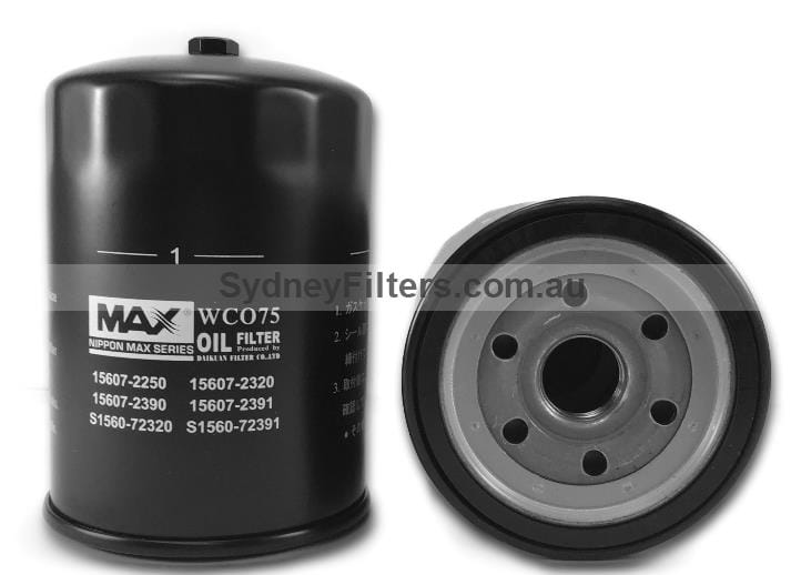 WCO75, C-1328, Z777, MO-171, 15607-2250, 15607-2390, S1560-72320, 15607-2320, 15607-2391, S1560-72391 [with drain-bolt]