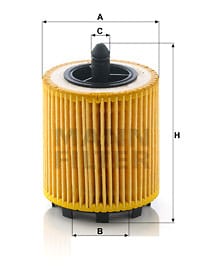 HU6007x OIL FILTER (Interchangeable with R2602P, 24460713, EO6507) | HOLDEN ASTRA, CAPTIVA