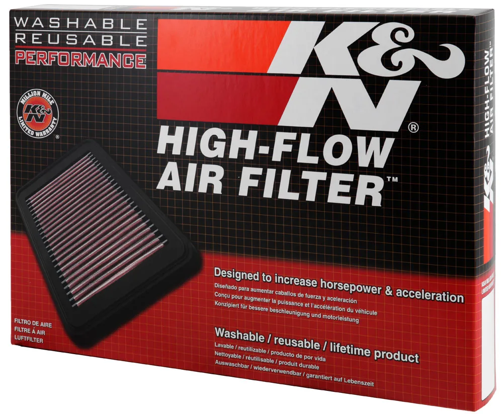 33-2476 K&N HIGH FLOW AIR FILTER to suit HOLDEN BARINA TM (interchangeable with WA5274, A1776)