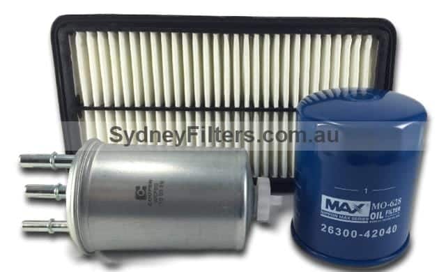 KIA GRAND CARNIVAL 2.9L TURBO DIESEL AIR OIL FUEL FILTER KIT (After market)