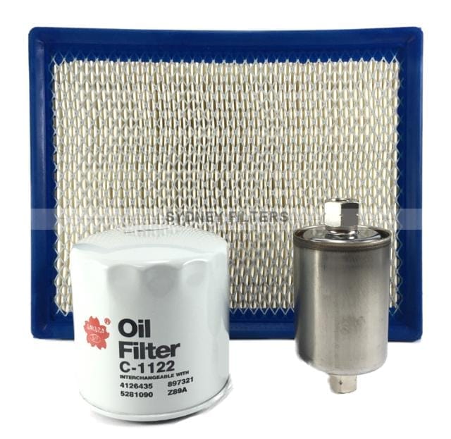 FORD FALCON AU AIR OIL FUEL FILTER KIT | Suits 5.0L V8 WITH oil cooler