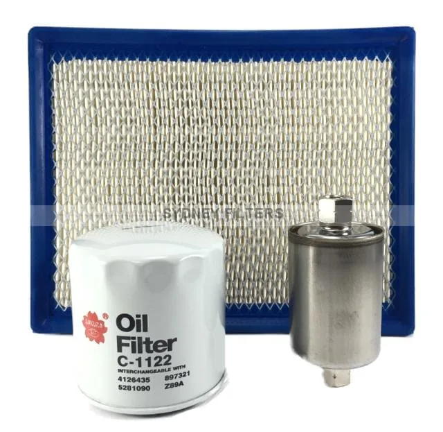 FORD FALCON AU AIR OIL FUEL FILTER KIT | Suits 5.0L V8 WITH oil cooler