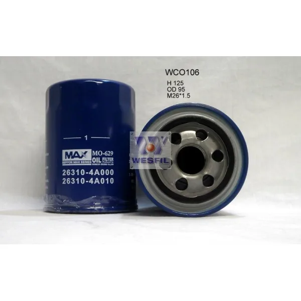 WCO106NM HYUNDAI iLOAD iMAX OIL FILTER (Interchangeable with MO629, 26310-4A000)