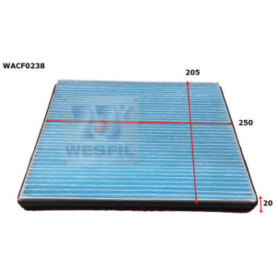 LDV V80 CABIN FILTER [WACF0238, interchangeable with RCA337P]